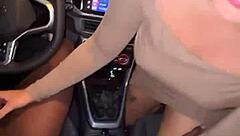 Young Asian pays Uber with blowjob and assfucking in public