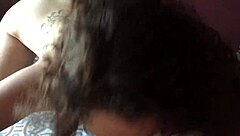 pretty pawg giving a long blowjob until he cums in her mouth