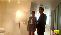 Busty lesbians test VR with sex toys