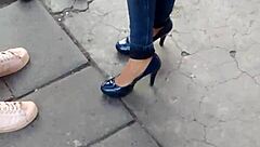 Beautiful princess swaps heels for slippers in a surprising twist