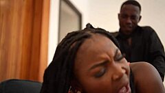 fucking the ebony assistant at the office