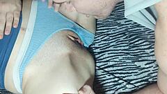 juicy tight pussy contrasts with daily fingering and licking desires