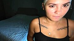 Cheating husband's erotic roleplay with busty blonde realtor