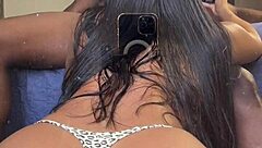 Brazilian wife enjoys BBC while husband away, amateur fun