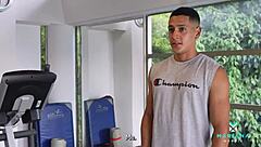 Ebony Cuckold Wife Mariana Martix Drinks Gym Trainer's Cum