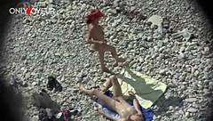 Beach Voyeur Catches Curvy Milf Sucking and Banging Doggystyle