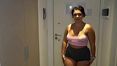 Fitness enthusiast with an amazing ass from Colombia gets it good after a workout