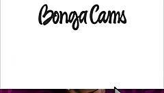 Horny brunette in high heels teases with wet masturbation on webcam