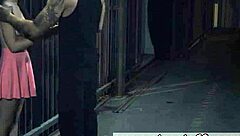 Nylon feet girl with glasses gets dominated