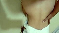 I watch beautiful Asian neighbor cum on ass after blowjob and fucking