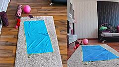 get fit and frisky with dual cam naked yoga spreading