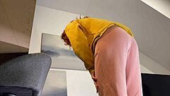 hot redhead college girl tries fashion, turns into porn casting