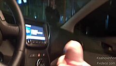 risky public handjob for hot teen 18+ on the street