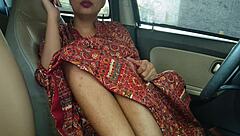 omg, this beautiful panjabi wife got fucked by her husband in the car with dirty talk and hardcore sex 😍