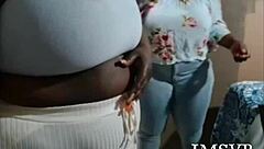 Gigantic bbw ass clapping with toys and dildo!