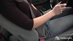 Sexy Yanks Lou Lebonne Cums In The Car