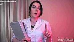 The last part of the chastity arousal study with Ruby Rousson