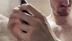 i trim my sweaty armpits and chest after gym for photoshoot 😊