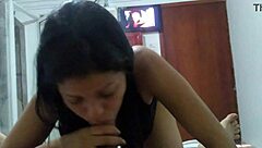 Blowjob leads to femdom assfucking