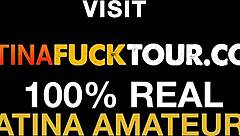 Massive fake tits latina hooker gets rough throat and booty pov