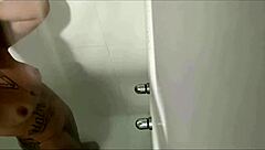 Ana Miller and Ktal have fun in the shower together