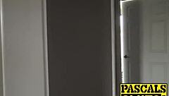 British babe gets her ass spanked after giving a blowjob and face sitting