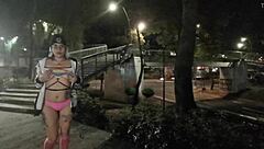 I flash my ass in public outdoor walk