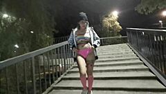 I flash my ass in public outdoor walk