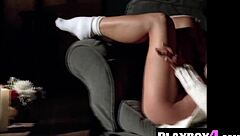 Beautiful big tits milf christine smith strips naked and shows curvy body