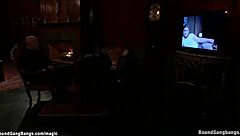 Hey, watch this Russian bride get slammed in interracial group action