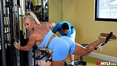 Robbin Banx, Blonde MILF With Big Tits And Ass, Gets Bent Over For Hardcore Personal Training!
