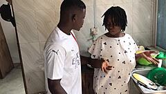 i have kitchen freestyle sex with the sexy house maid