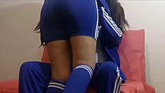 Petite teen student excited for homemade fun with tight pussy and natural tits