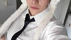 watch this nerdy latina otaku getting hot over manga drawings?