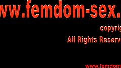 Femdom domination with anal fucking