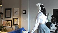 watch this nerdy latina otaku getting hot over manga drawings?