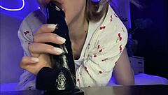 Beautiful alternative European amateur in a hot bedroom scene