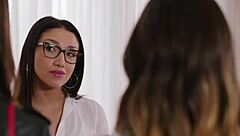 Two Teens Share Massive Black Cock