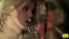 Lesbians pleasure each other with sex toys and tongues