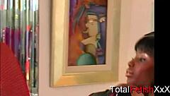 Lady Armani LT gets oiled up for pussy and anal action with bubble butt