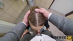 Czech girl takes sweet revenge in the toilet