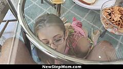 stepmother finds stepson with boner under blankets