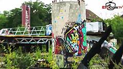 Public agent fucks German tattoo milf slut in pov