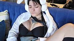 watch this nerdy latina otaku getting hot over manga drawings?