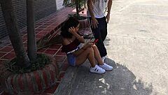 Girl calls stepbrother for a visit, but she's horny and wants to fuck him in doggystyle and cowgirl positions