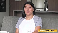 I watched this plumper asian latina get titty-fucked after deep throat blowjob