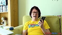 Leeds Nerd Fingerbangs Skinny Brit In First Time Reality Trick