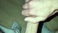 Masturbation leads to huge cum orgasm