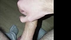 Masturbation leads to huge cum orgasm
