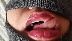 closeup blowjob with big cock pov